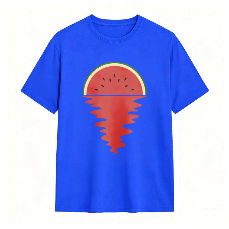 Watermelon Slice With Melting Effect Unisex Classic T-shirt