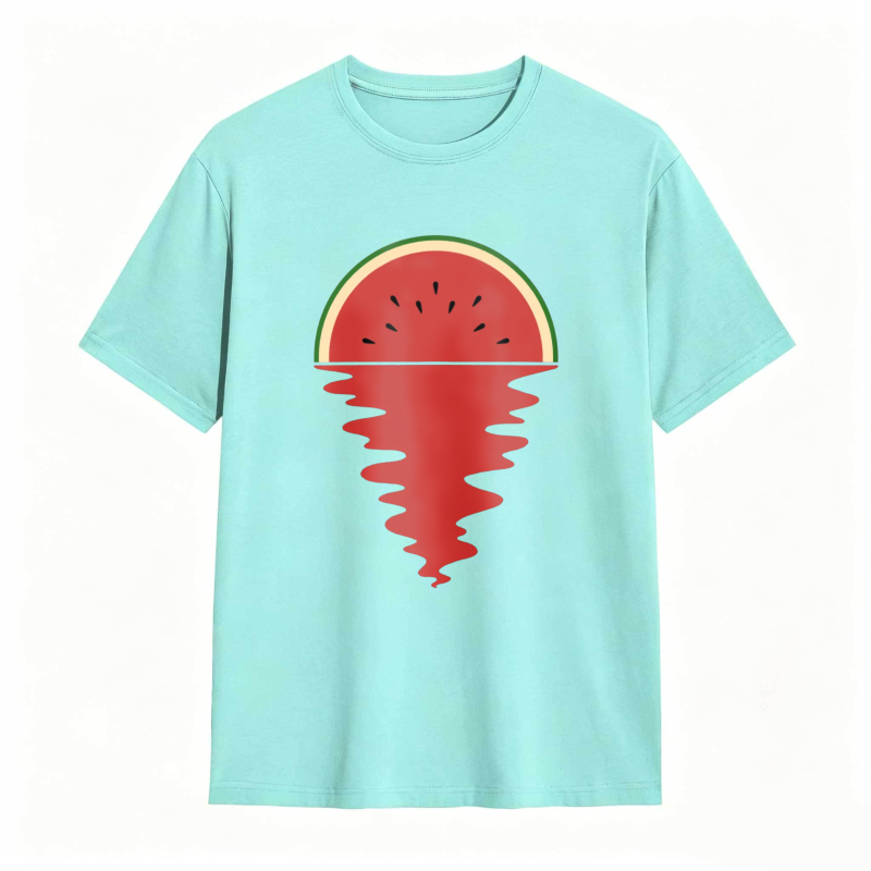 Watermelon Slice With Melting Effect Unisex Classic T-shirt