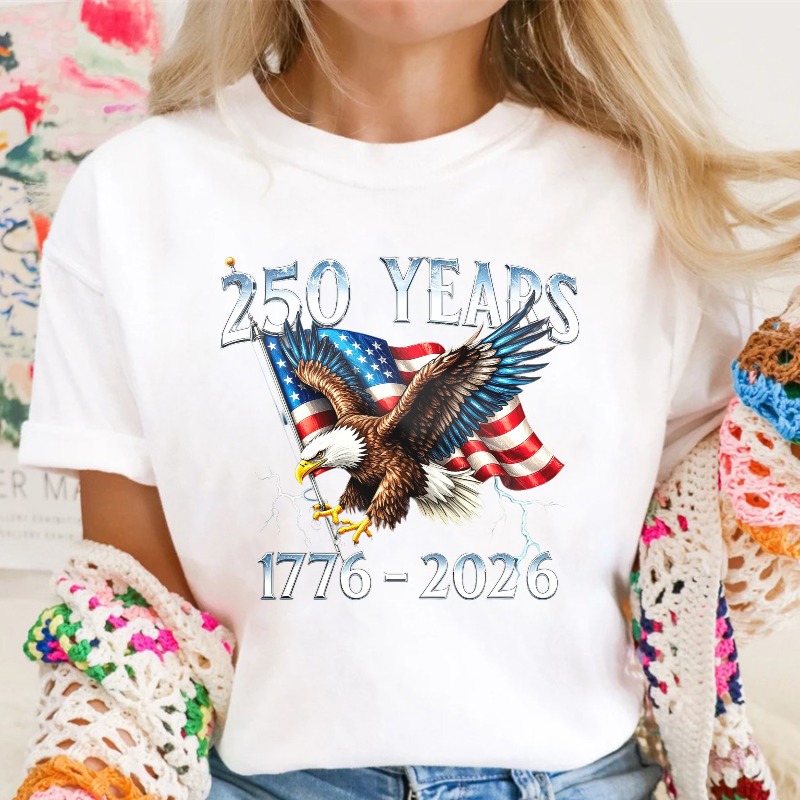 American Eagle And Flag 250 Years 1776 2026 Unisex Classic T-shirt