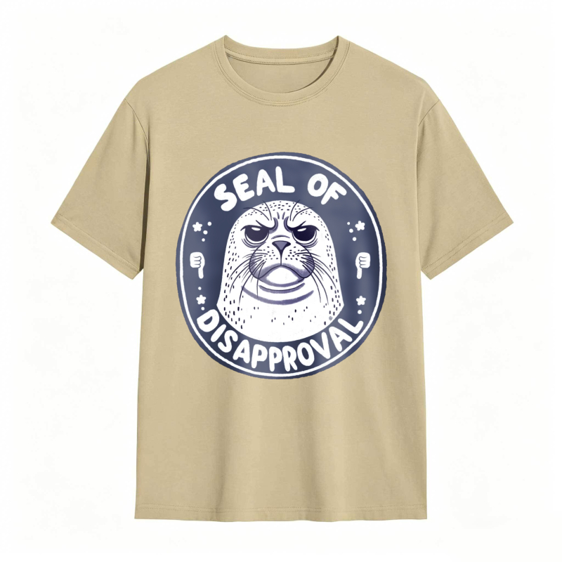 Seal Of Disapproval Animal Graphic Unisex Classic T-shirt