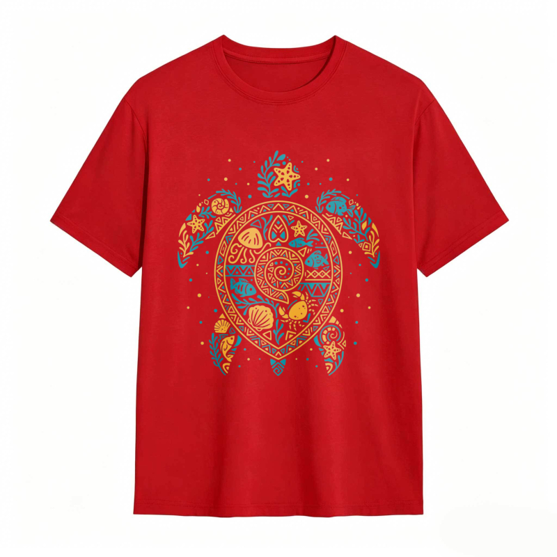 Turtle Mandala Pattern Unisex Classic T-shirt