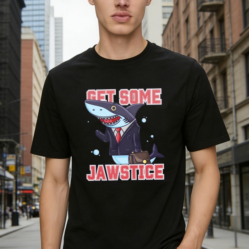 Shark In Suit Get Some Jawstice Unisex Classic T-shirt
