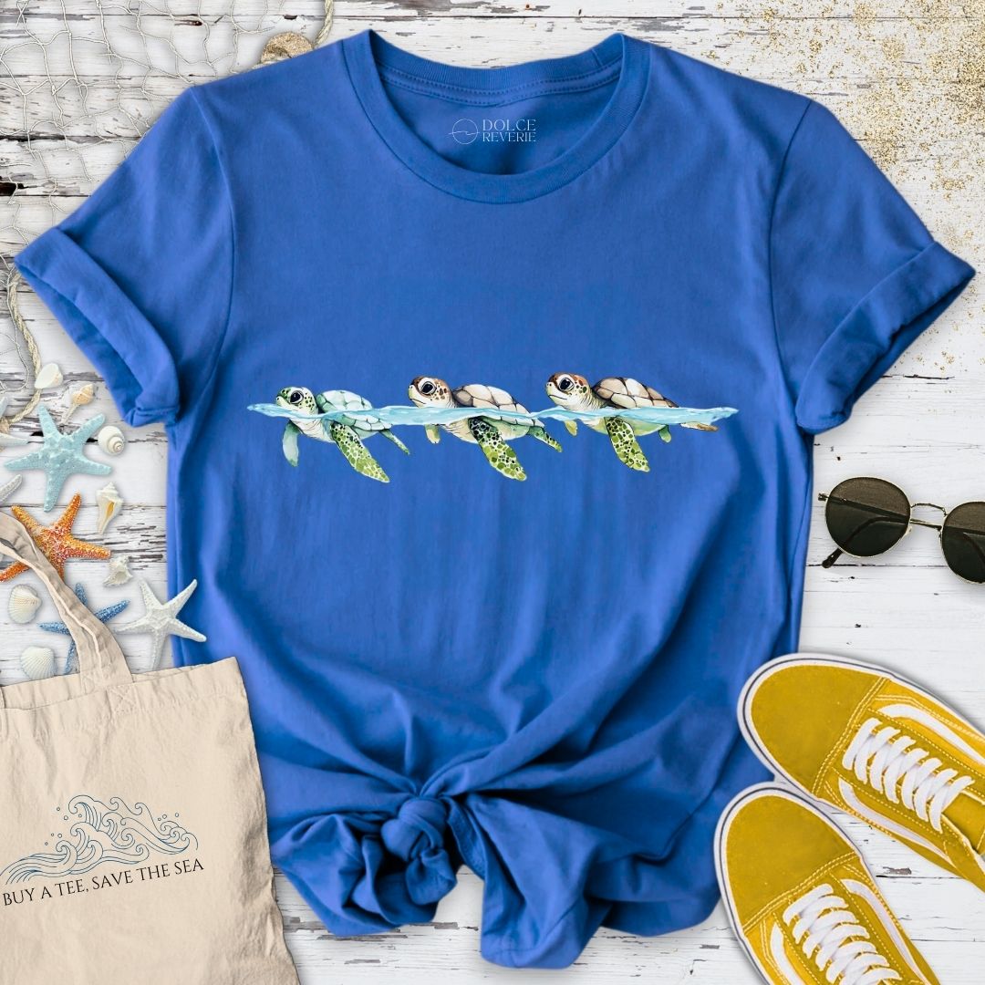 3 Turtles Watercolor T-Shirt
