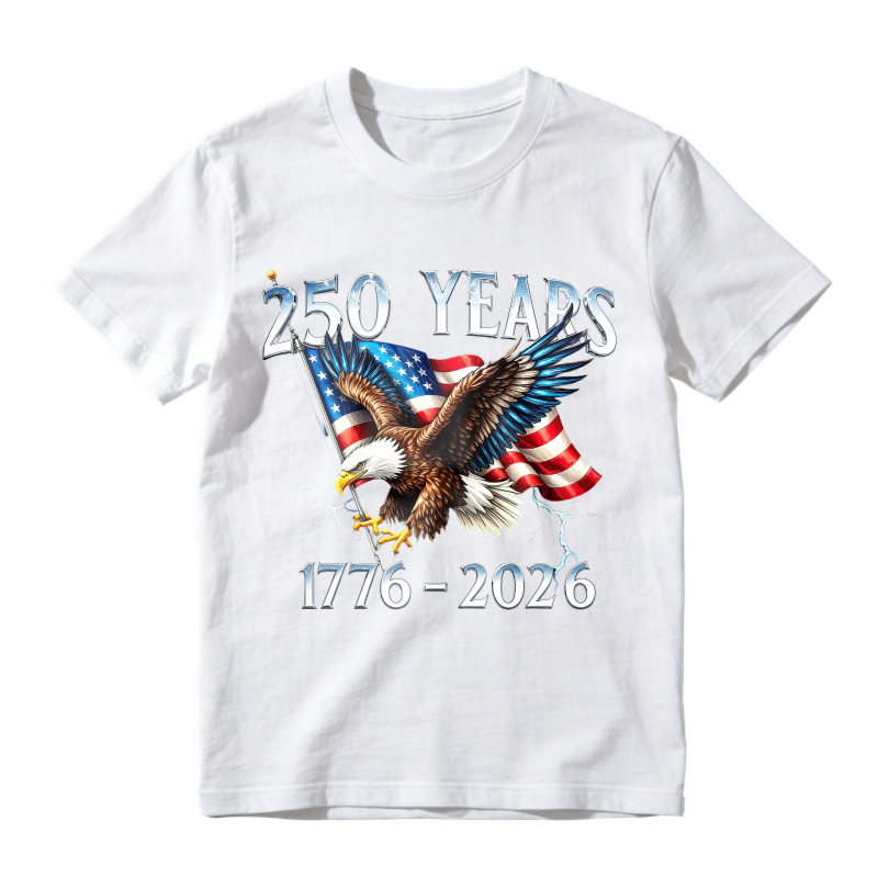 American Eagle And Flag 250 Years 1776 2026 Unisex Classic T-shirt