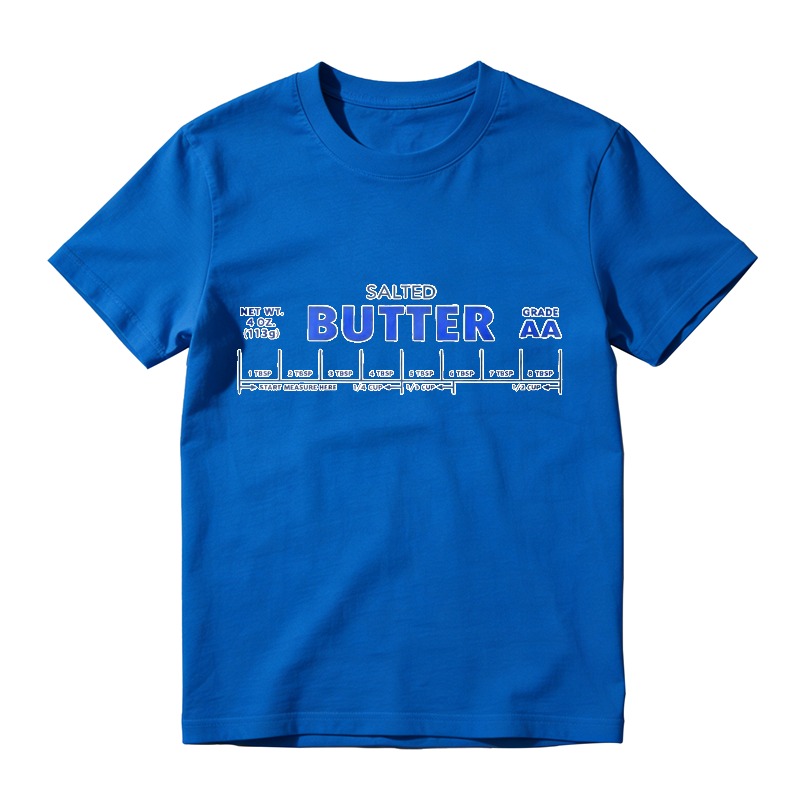 Salted Butter Nutrition Facts Label Graphic Unisex Classic T-shirt