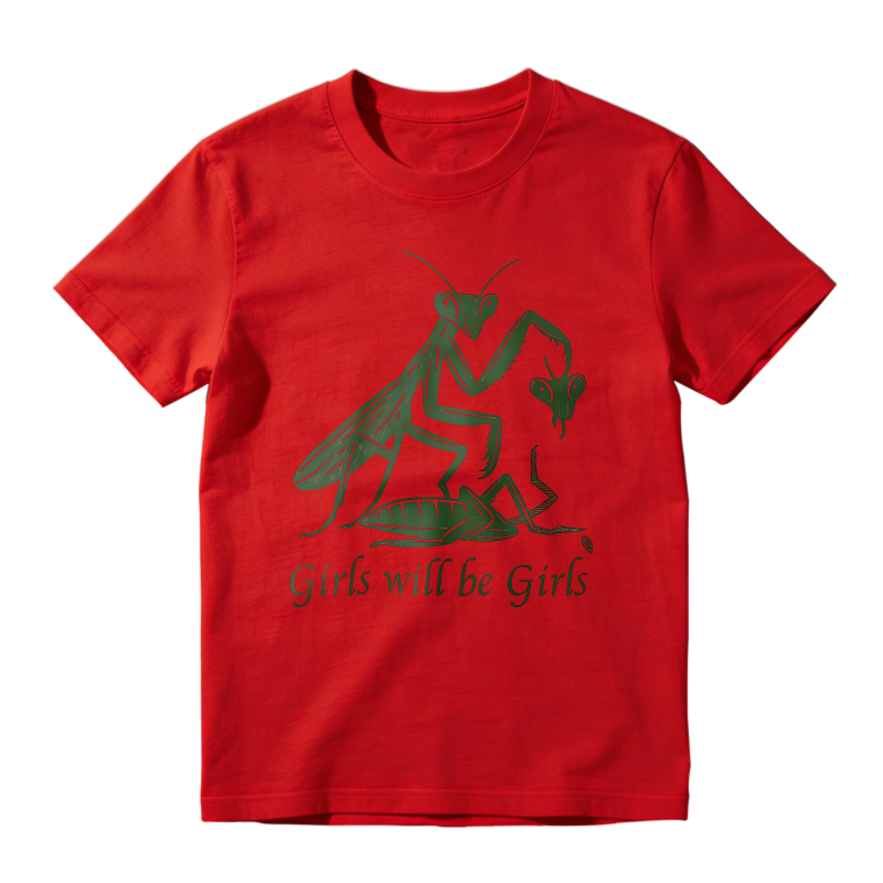 Praying Mantis Eating Male Partner Girls Will Be Girls Unisex Classic T-shirt