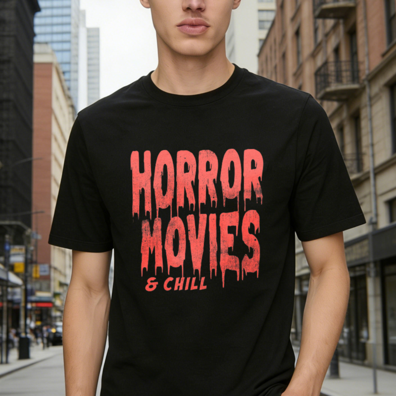 Horror Movies And Chill Graphic T-shirt