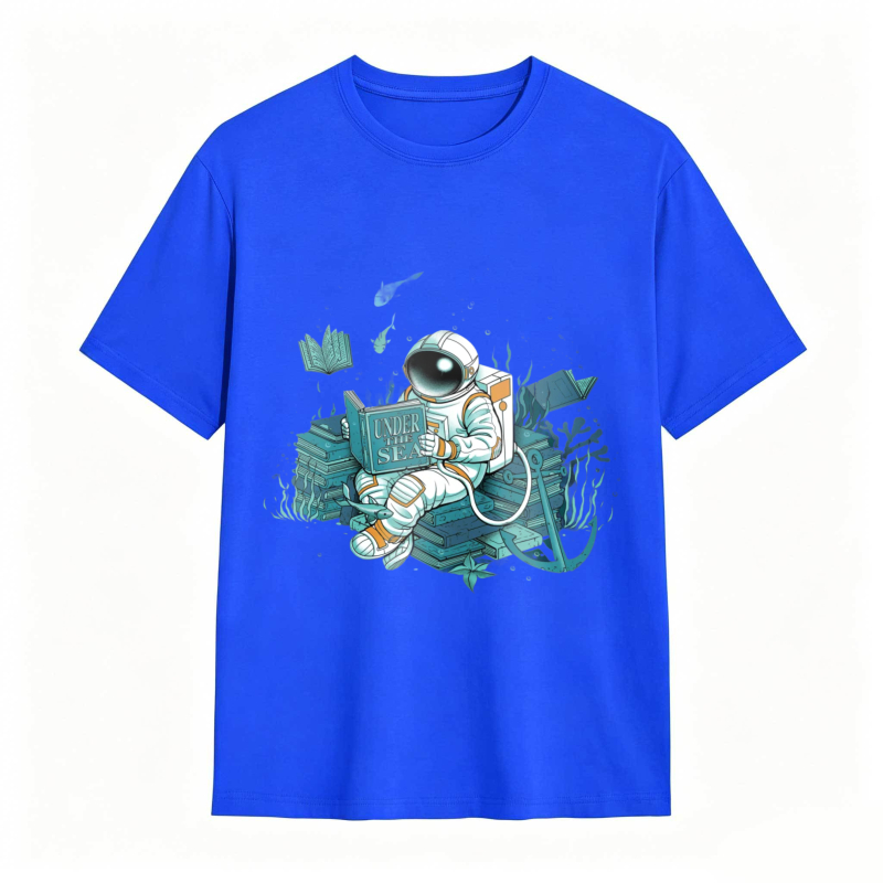 Astronaut Reading Book In Space Unisex Classic T-shirt