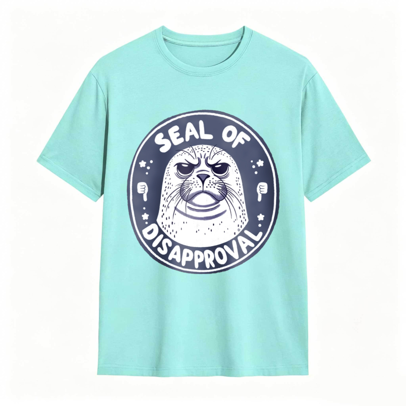 Seal Of Disapproval Animal Graphic Unisex Classic T-shirt