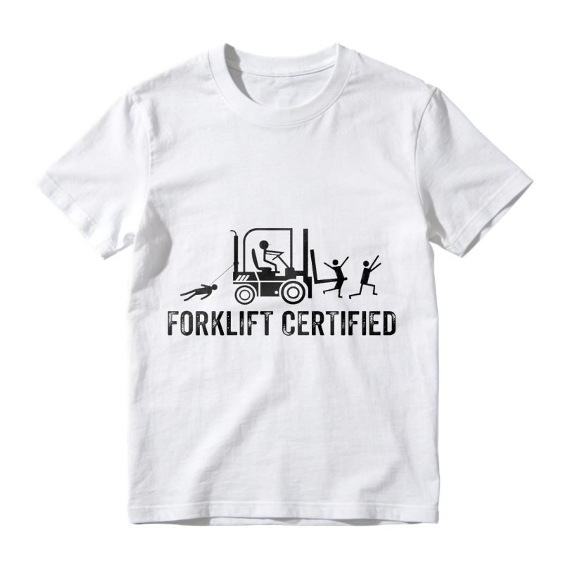 Forklift Certified Shirt, Funny Certified Forklift Operator T-Shirt Graphic tees