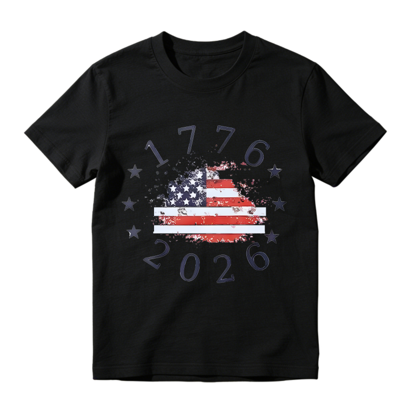 American Flag 1776 2026 Independence Day T-shirt