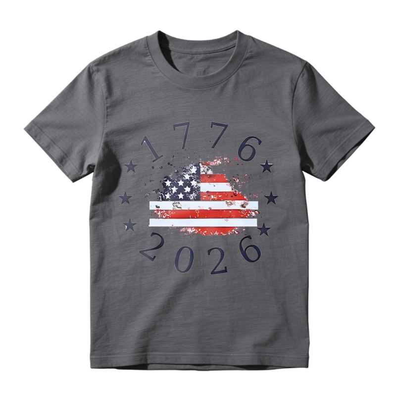 American Flag 1776 2026 Independence Day T-shirt