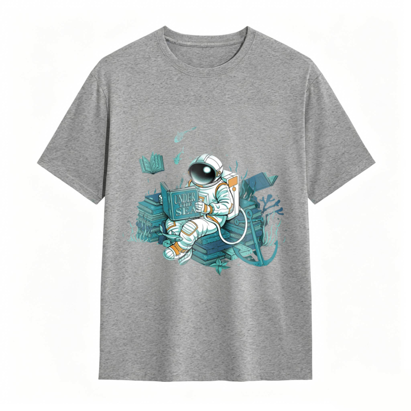 Astronaut Reading Book In Space Unisex Classic T-shirt