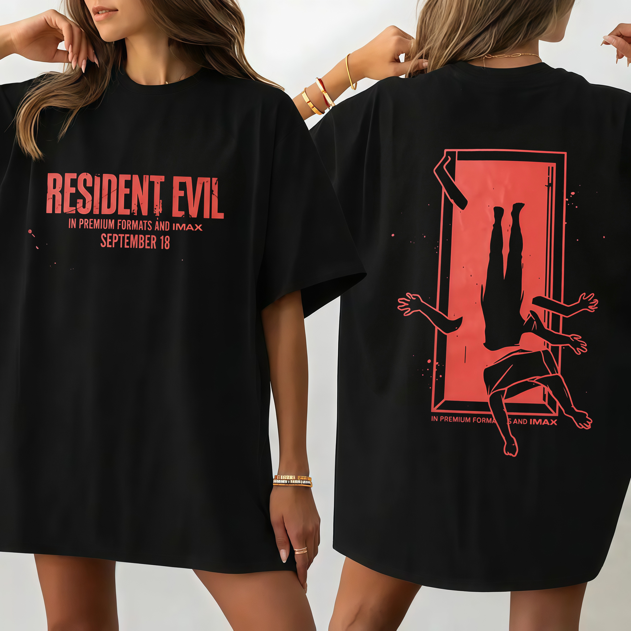 R3s1d3nt 3v1l IMAX Movie Graphic T-Shirt, Sci-Fi Horror Fan Tee