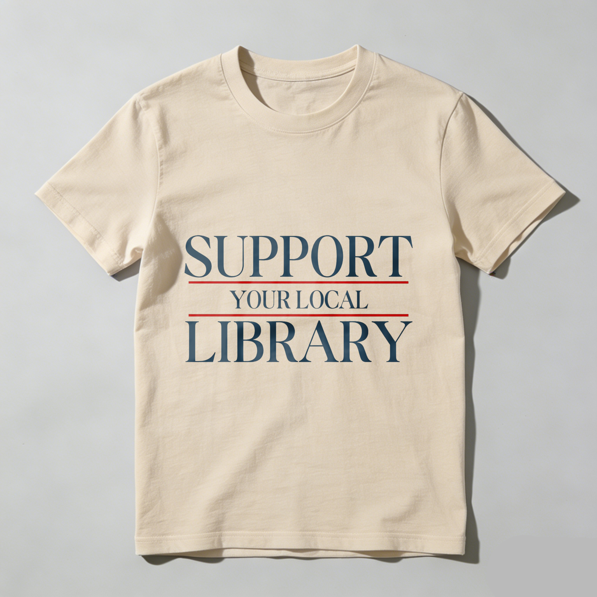Wardrobecart Support Your Local Library Tshirt