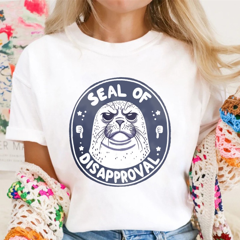 Seal Of Disapproval Animal Graphic Unisex Classic T-shirt