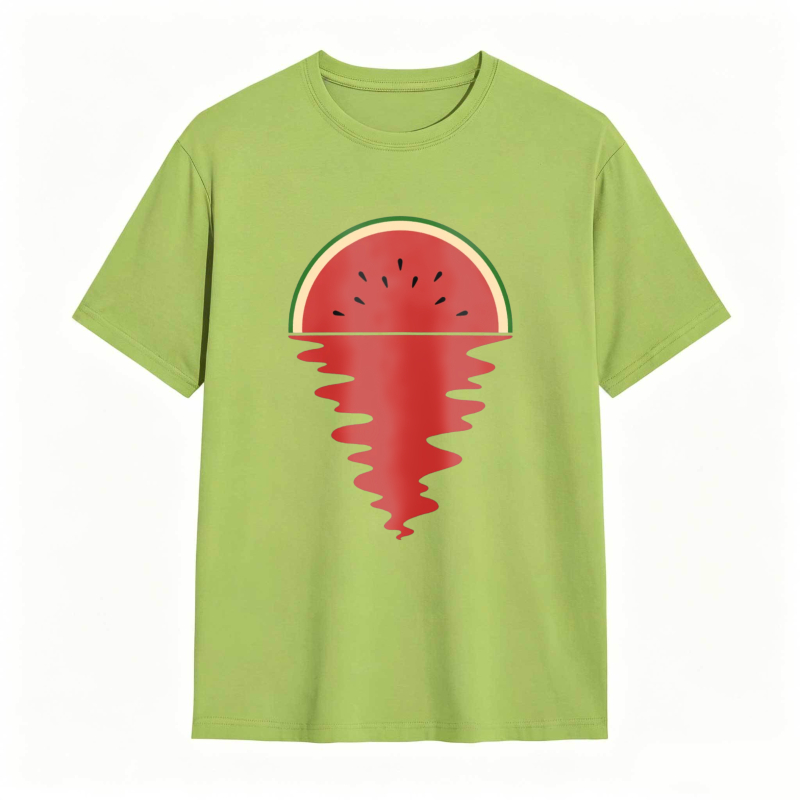 Watermelon Slice With Melting Effect Unisex Classic T-shirt