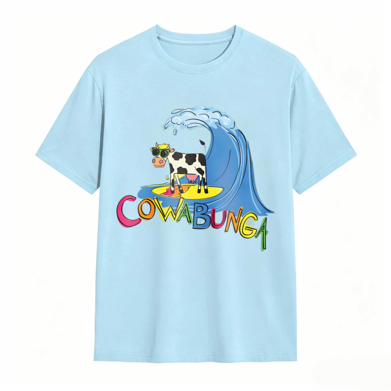 Cow And Wave Cowabunga Unisex Classic T-shirt