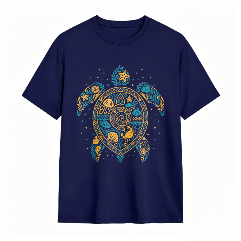 Turtle Mandala Pattern Unisex Classic T-shirt