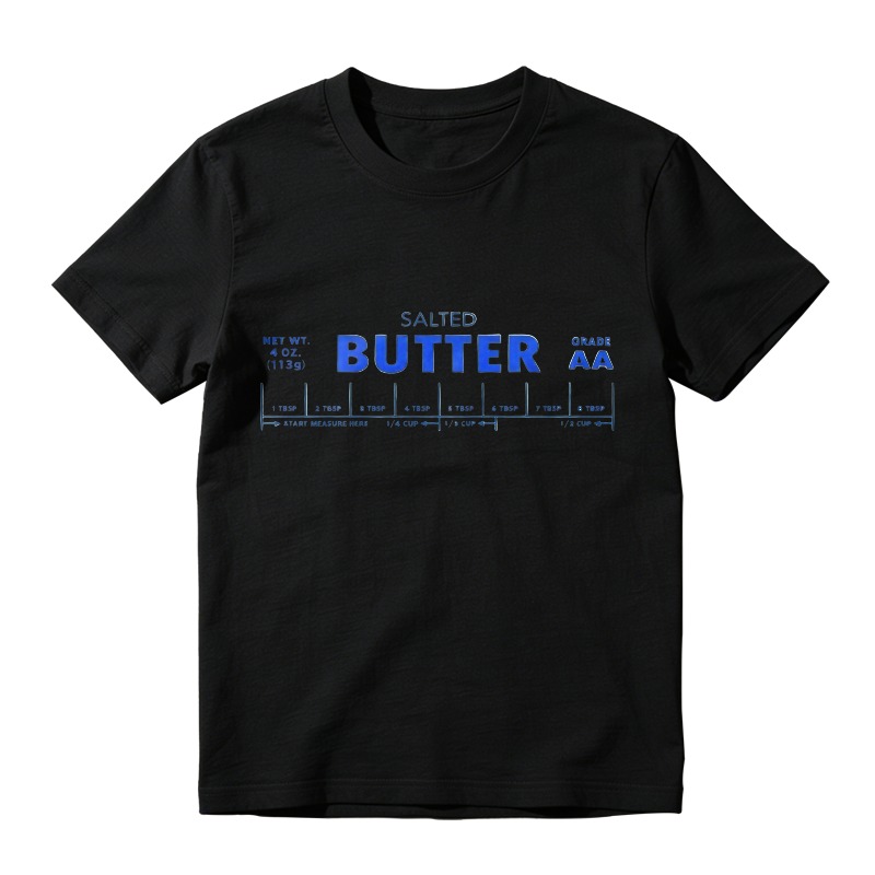 Salted Butter Nutrition Facts Label Graphic Unisex Classic T-shirt