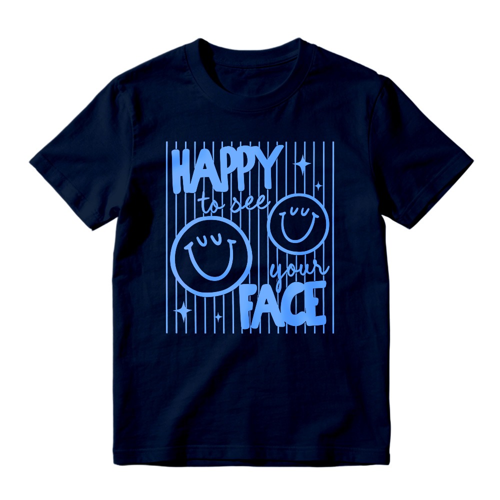 Happy To See Your Face Smiley Graphic Unisex Classic T-shirt