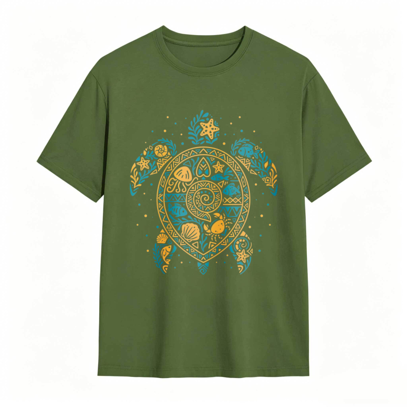 Turtle Mandala Pattern Unisex Classic T-shirt