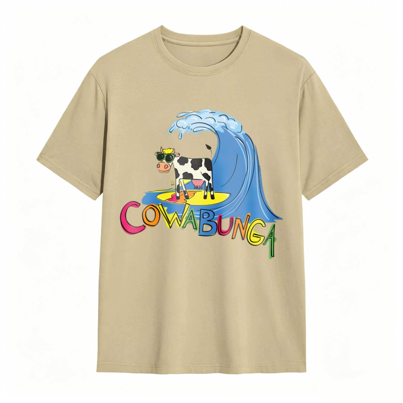 Cow And Wave Cowabunga Unisex Classic T-shirt