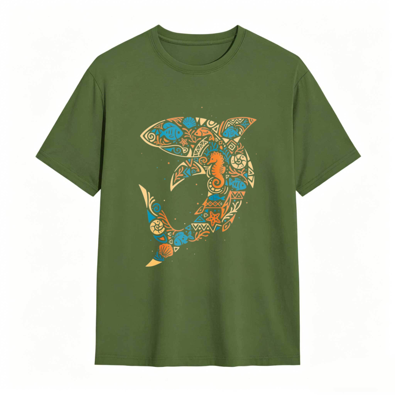 Sea Life Pattern Unisex Classic T-shirt