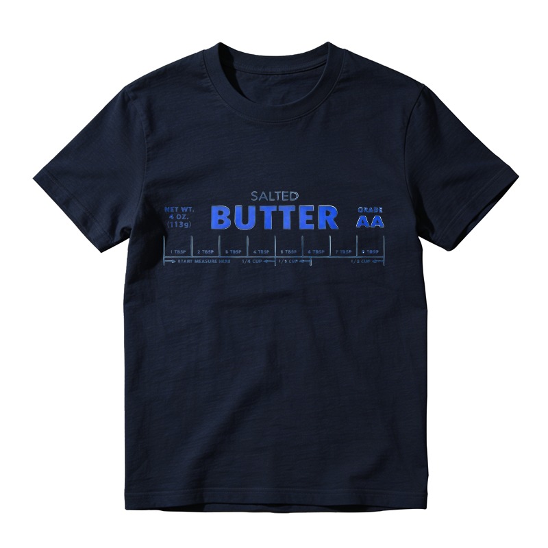 Salted Butter Nutrition Facts Label Graphic Unisex Classic T-shirt