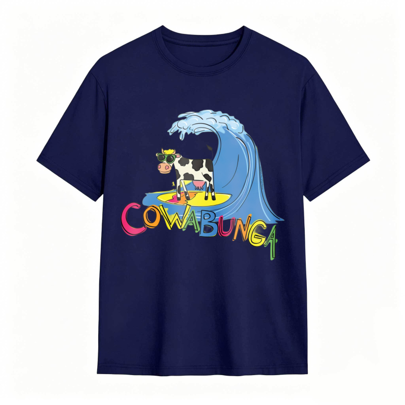 Cow And Wave Cowabunga Unisex Classic T-shirt