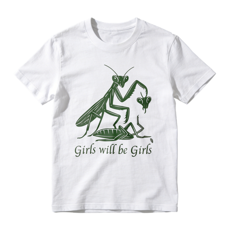 Praying Mantis Eating Male Partner Girls Will Be Girls Unisex Classic T-shirt