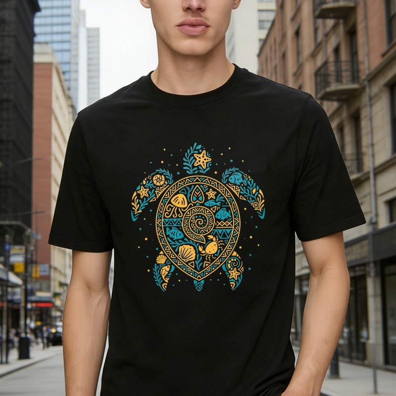 Turtle Mandala Pattern Unisex Classic T-shirt