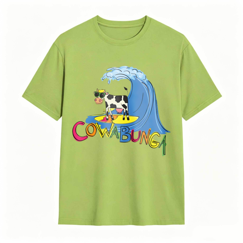 Cow And Wave Cowabunga Unisex Classic T-shirt
