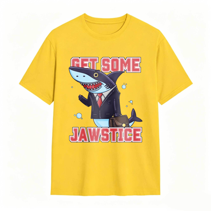 Shark In Suit Get Some Jawstice Unisex Classic T-shirt