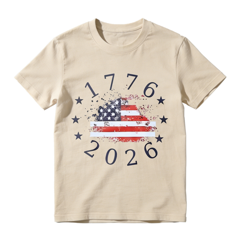American Flag 1776 2026 Independence Day T-shirt