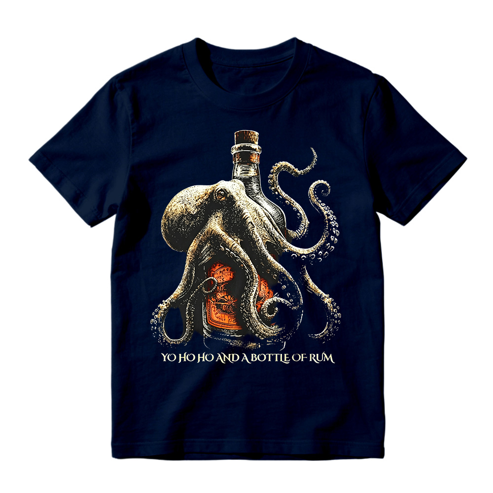 Octopus & A Bottle Of Rum T-Shirt