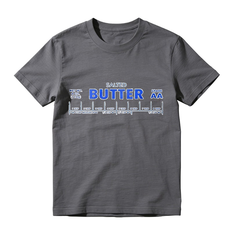 Salted Butter Nutrition Facts Label Graphic Unisex Classic T-shirt
