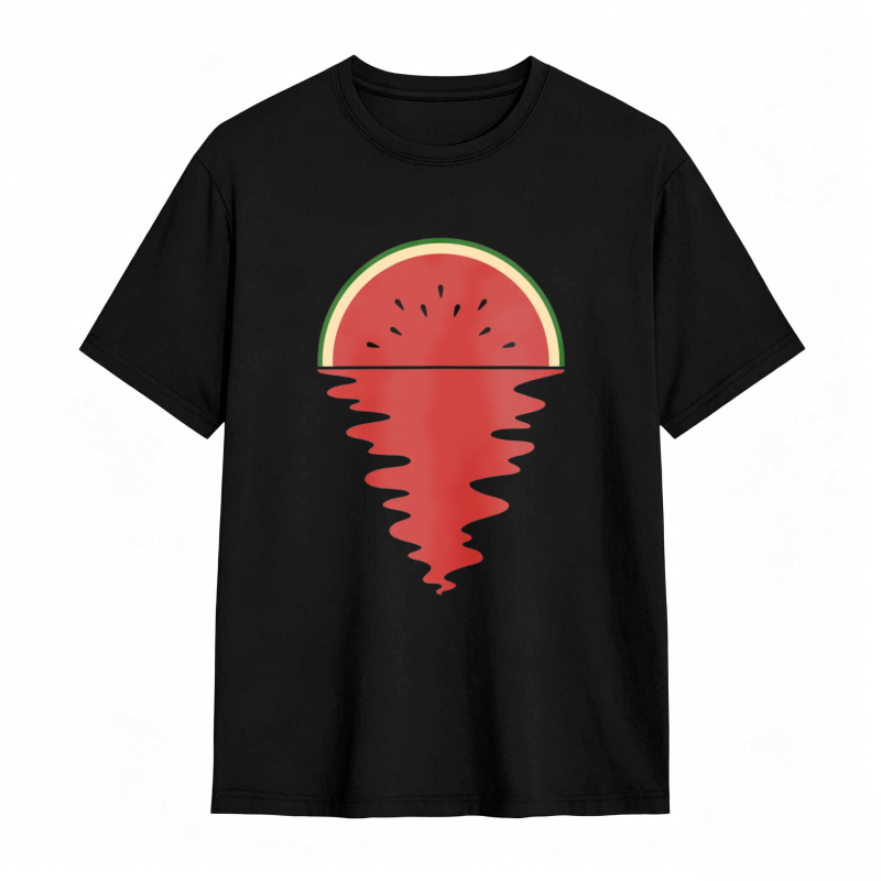 Watermelon Slice With Melting Effect Unisex Classic T-shirt