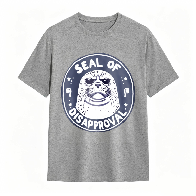 Seal Of Disapproval Animal Graphic Unisex Classic T-shirt