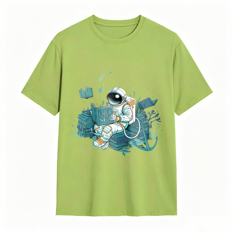 Astronaut Reading Book In Space Unisex Classic T-shirt