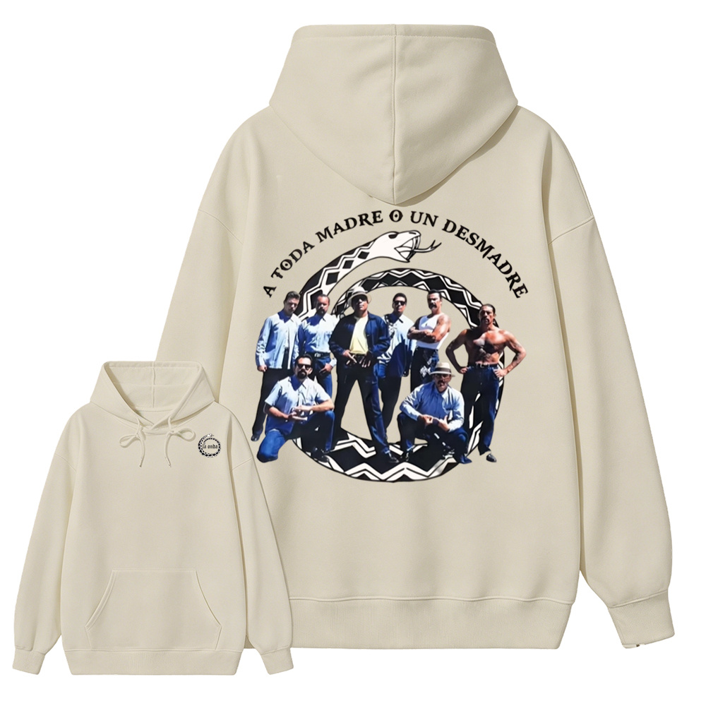 "A Toda Madre O Un Desmadre"- Vintage Chicano Homies Hoodie