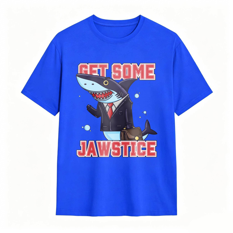 Shark In Suit Get Some Jawstice Unisex Classic T-shirt