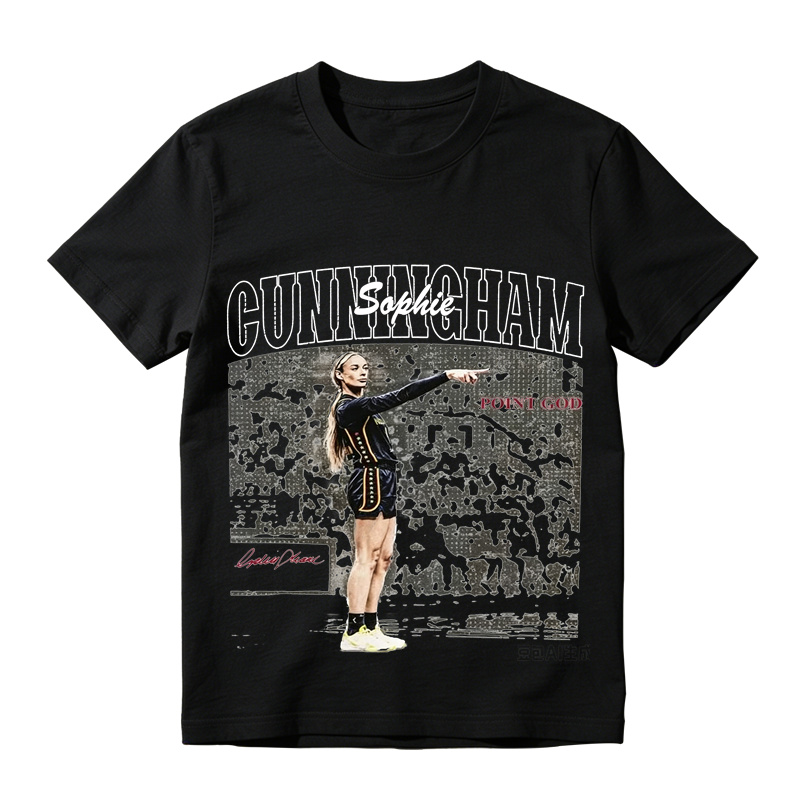 Classic Sophie Cunningham Basketball Graphic Tee, Vintage Cotton T-Shirt