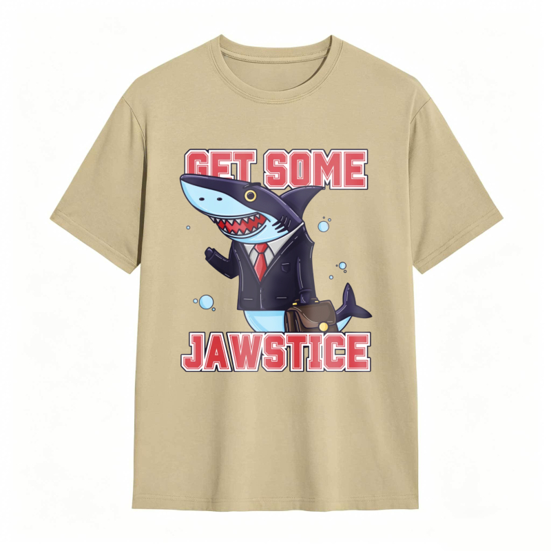 Shark In Suit Get Some Jawstice Unisex Classic T-shirt