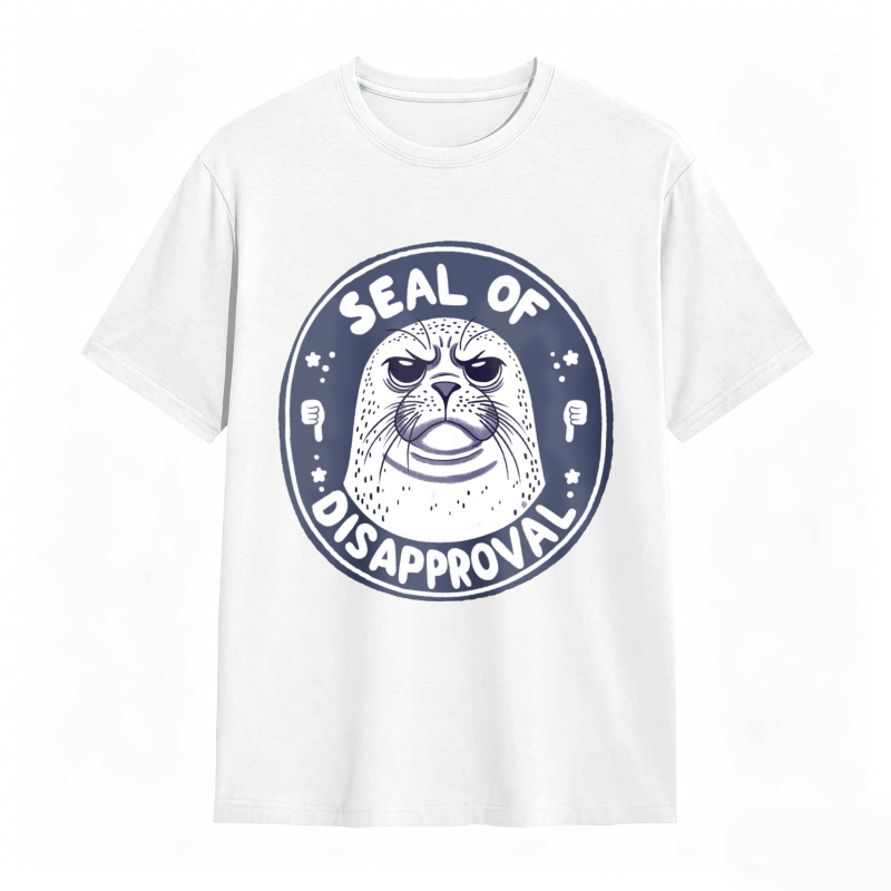 Seal Of Disapproval Animal Graphic Unisex Classic T-shirt