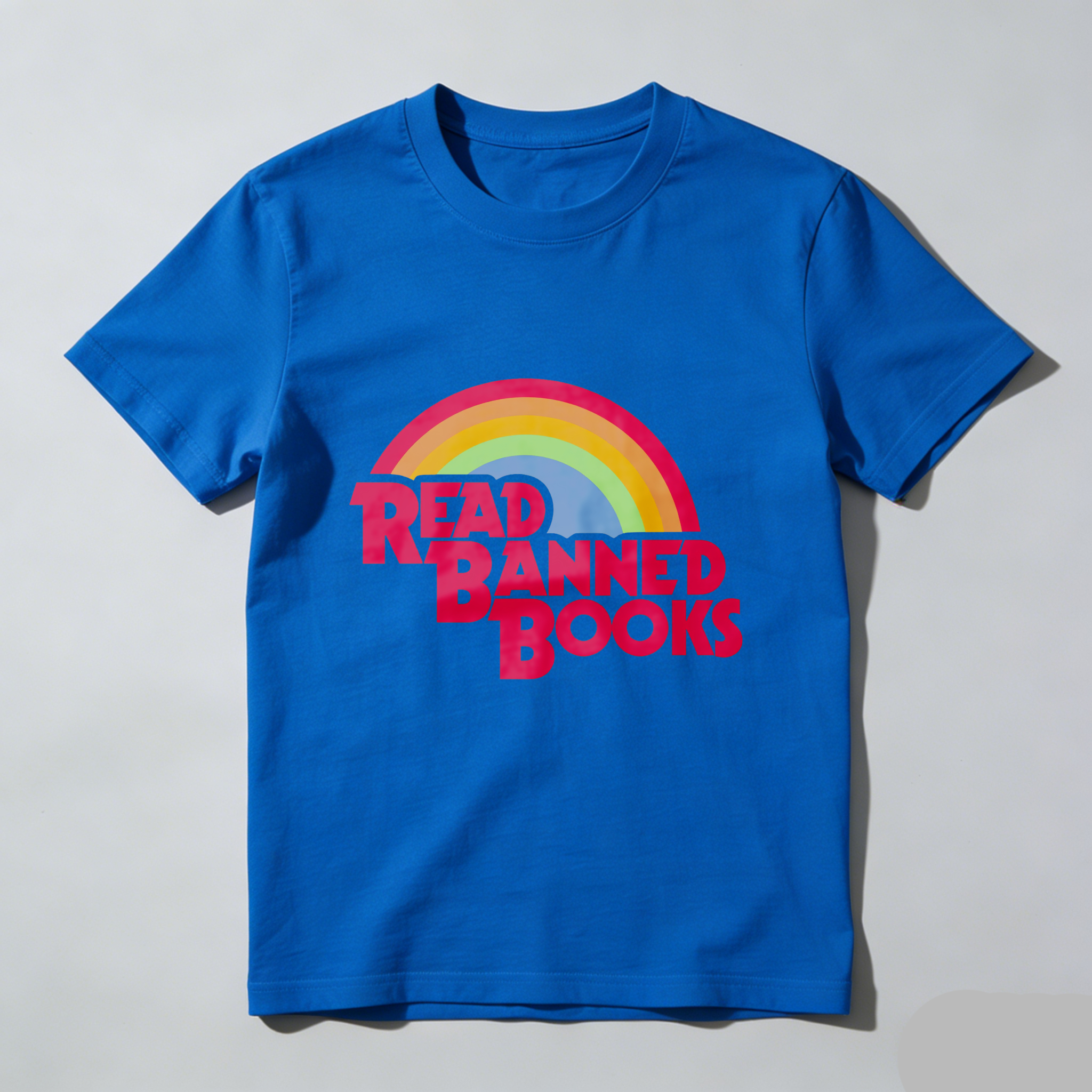 Wardrobecart Read Banned Books Rainbow Design Tshirt