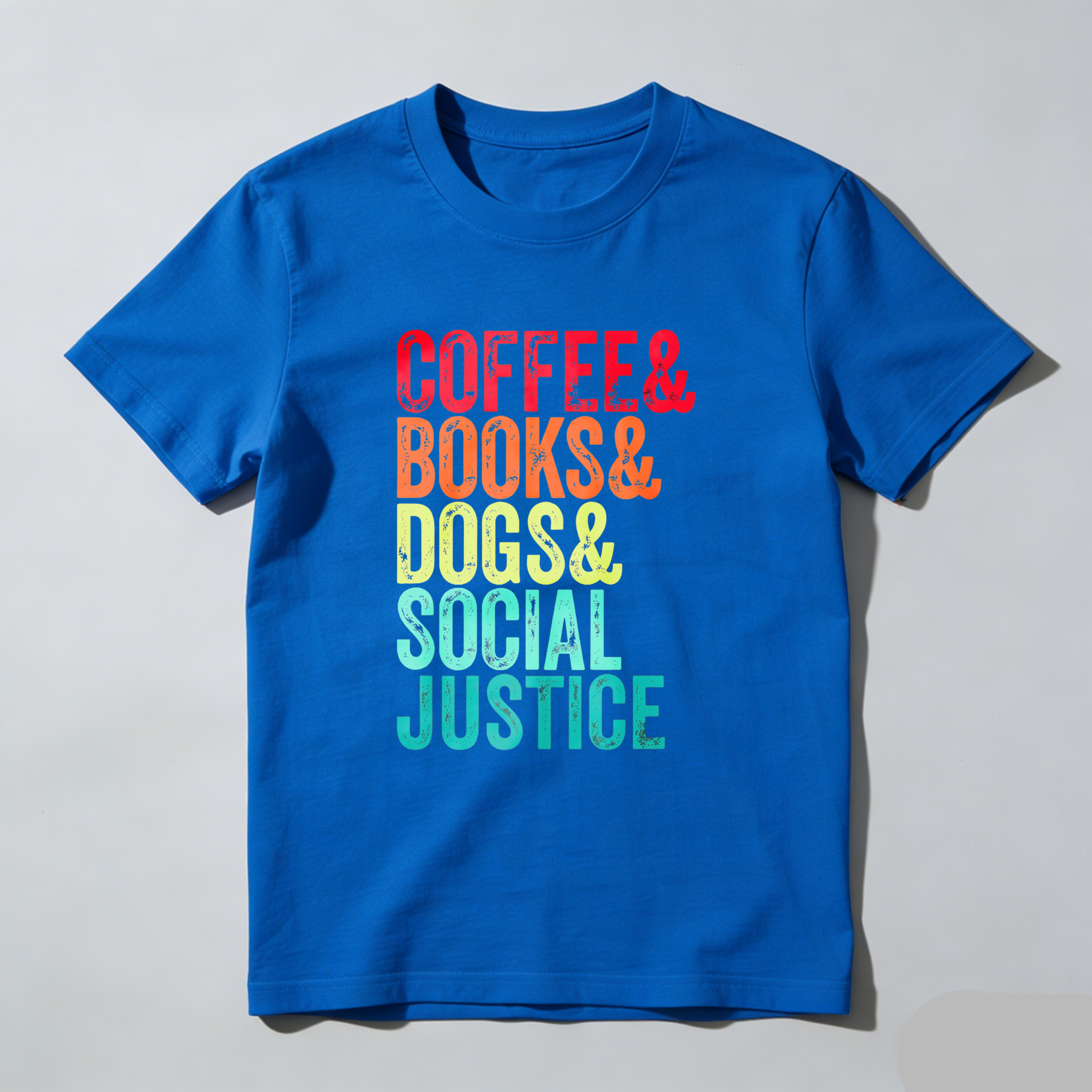 Wardrobecart Coffee Books Dogs Social Justice Tshirt