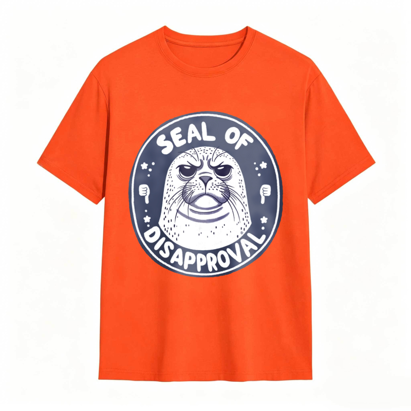 Seal Of Disapproval Animal Graphic Unisex Classic T-shirt