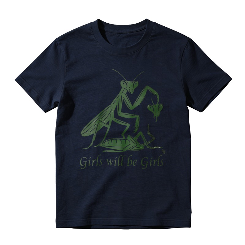 Praying Mantis Eating Male Partner Girls Will Be Girls Unisex Classic T-shirt