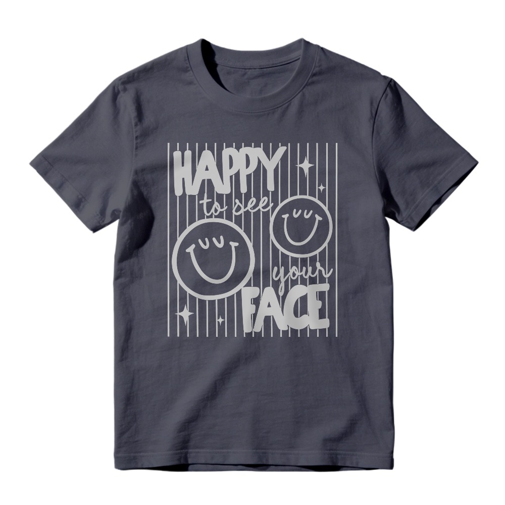 Happy To See Your Face Smiley Graphic Unisex Classic T-shirt